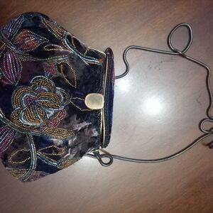 Elegant Vintage Multicolor Embroidered Women's Bag